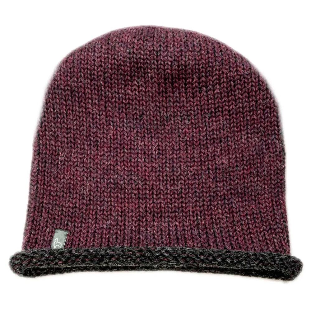 NWT Shupaca Baby Alpaca Beanie Sangria Burgundy Soft Warm Lightweight Peru